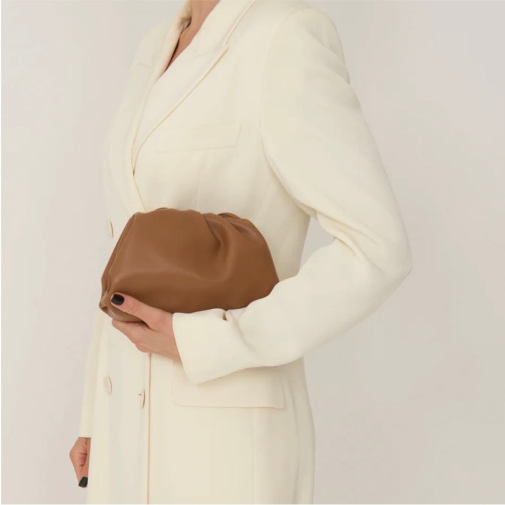 Lily & Bean The Jennie Leather Clutch in Tan